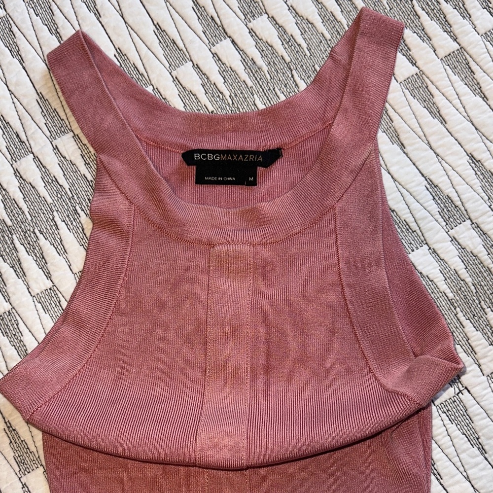BCBGMaxAzria Mauve Sleeveless Knit Top